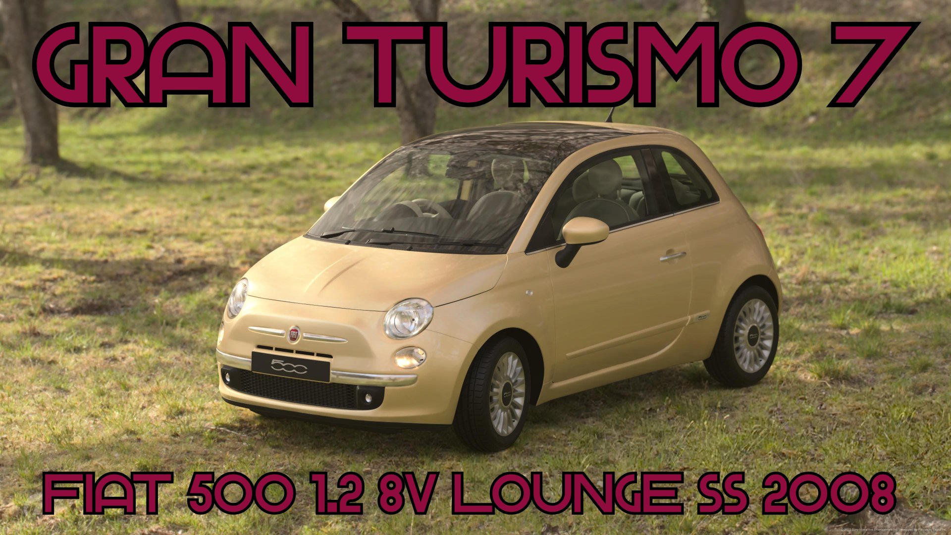 Итальянский шарм и городская элегантность! Fiat 500 1.2 8V Lounge SS 2008 в Gran Turismo 7 🚗🌍 смотреть онлайн