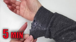 Как починить порванную манжету на толстовке — простой способ