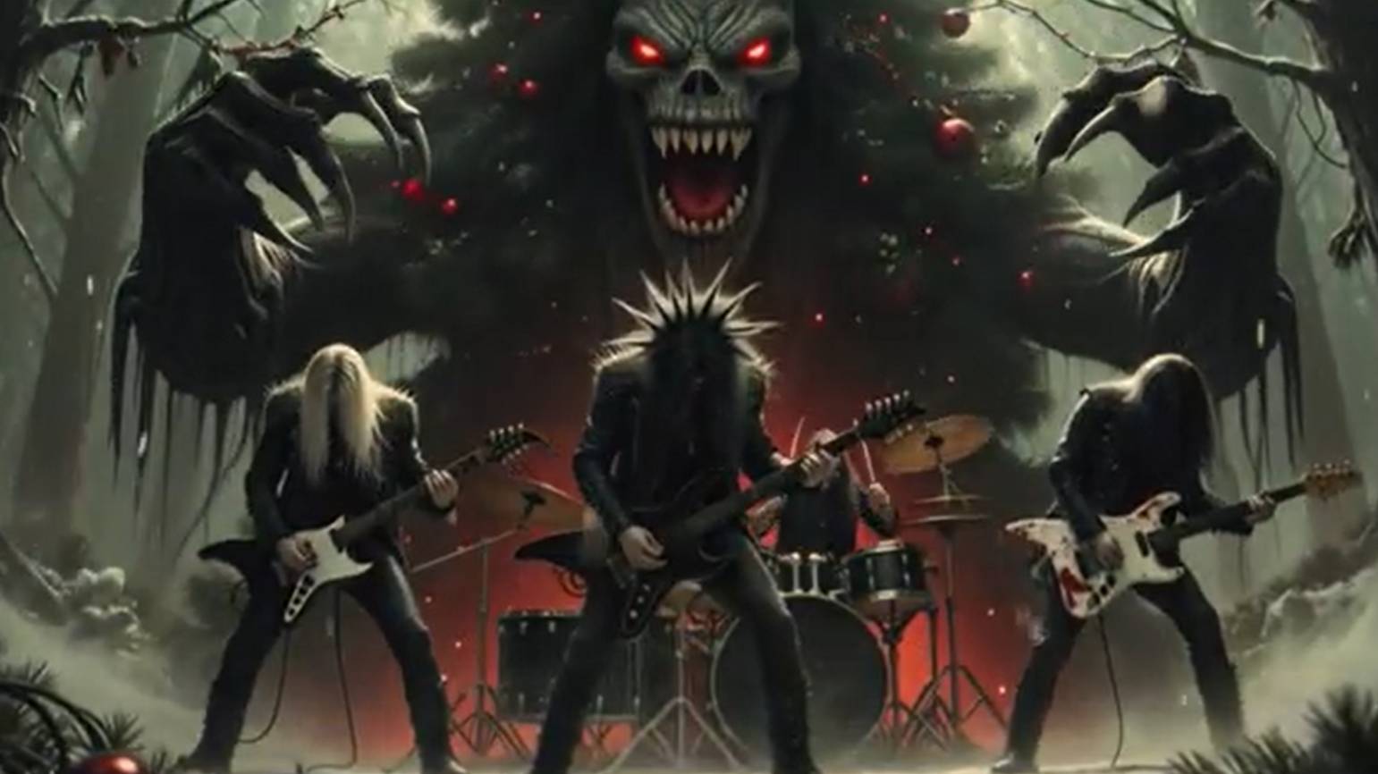 Адская Ёлочка Рок версия песни В лесу родилась ёлочка смотреть онлайн