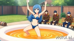 Купание перед ними