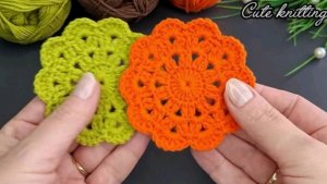 КРУГЛЫЙ МОТИВ КРЮЧКОМ❤ #всевжизнисвязано #все_в_жизни_связано #вязаниекрючком