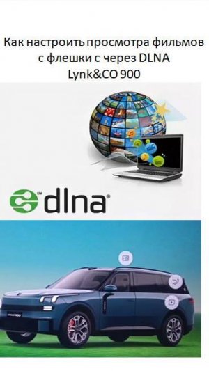 Как настроить просмотра фильмов с флешки с через DLNA Lynk&CO 900