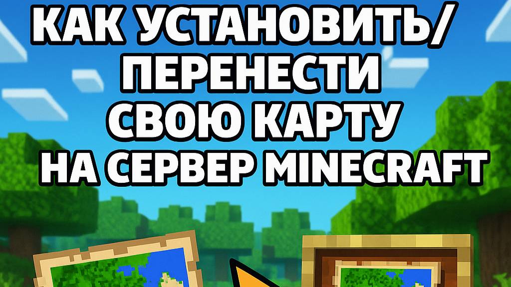Как установить/перенести свою карту на сервер Minecraft смотреть онлайн