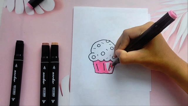 Рисуем кекс или маффин🧁