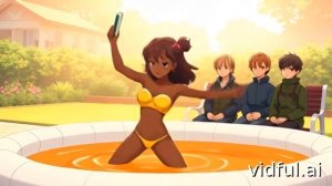 Купание темнокожей