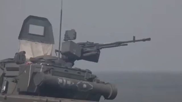 Работа экипажей танков Западного военного округа в Харьковской области.