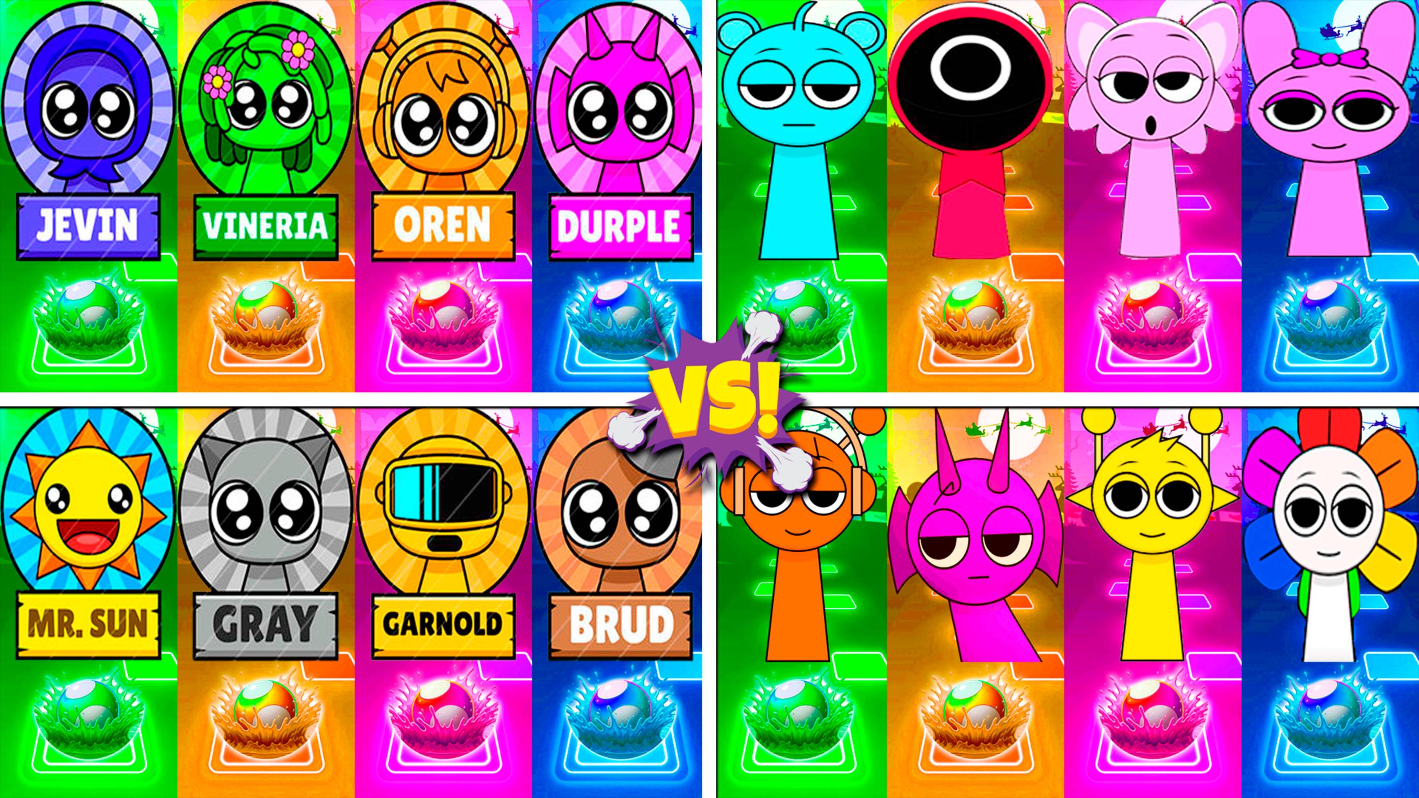 ВСЕ СПРУНКИ МЕГАМИКС 125-128 уровни - Мультики про Спрунке | МУЛЬТФИЛЬМЫ SPRUNKI в Tiles Hop смотреть онлайн