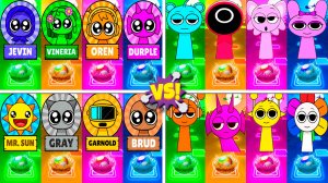 ВСЕ СПРУНКИ МЕГАМИКС 125-128 уровни - Мультики про Спрунке | МУЛЬТФИЛЬМЫ SPRUNKI в Tiles Hop