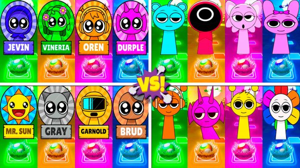 ВСЕ СПРУНКИ МЕГАМИКС 125-128 уровни - Мультики про Спрунке | МУЛЬТФИЛЬМЫ SPRUNKI в Tiles Hop