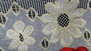 12080/600/175 занавеска из благородной сетки с кружевом понизу