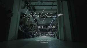 Показ мужской коллекции Yohji Yamamoto весна-лето 2024