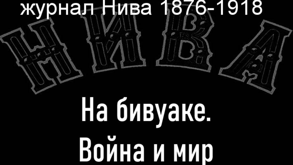 На бивуаке.Война и мир.Штейн, описание журнал Нива 1876-1918 смотреть онлайн