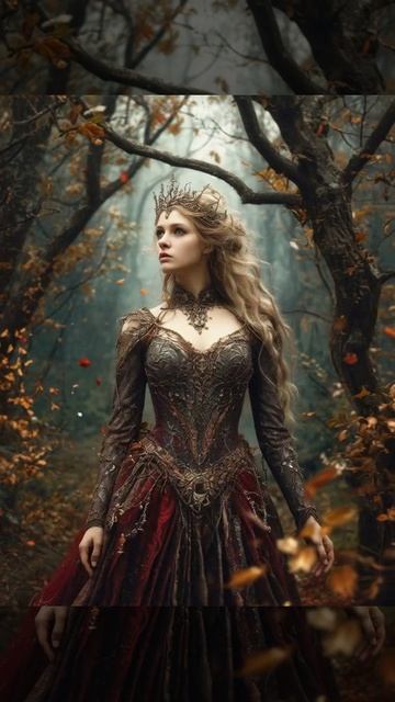 #Футаж #видеомонтаж #фэнтези девушка аристократка в лесу