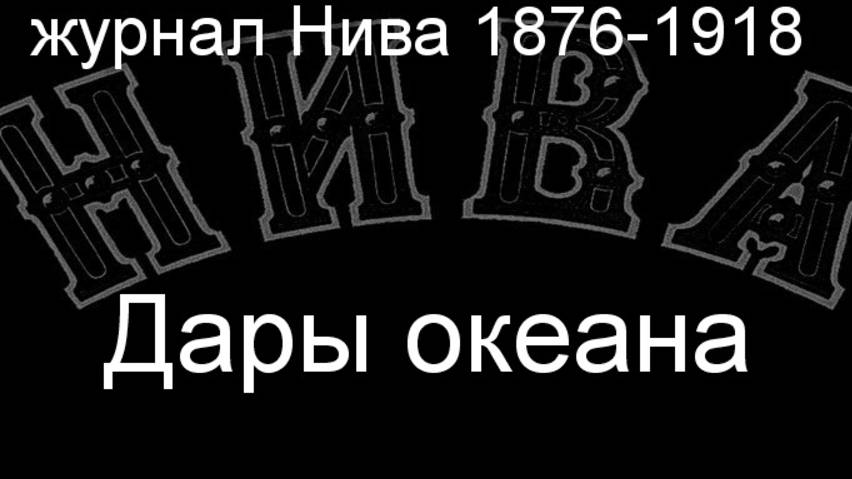 Дары океана.описание журнал Нива 1876-1918 смотреть онлайн