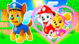 СКАЙ ВЛЮБИЛАСЬ в МАРШАЛА и БРОСИЛА ГОНЩИКА ЩЕНЯЧИЙ ПАТРУЛЬ в МАЙНКРАФТ МУЛЬТИК