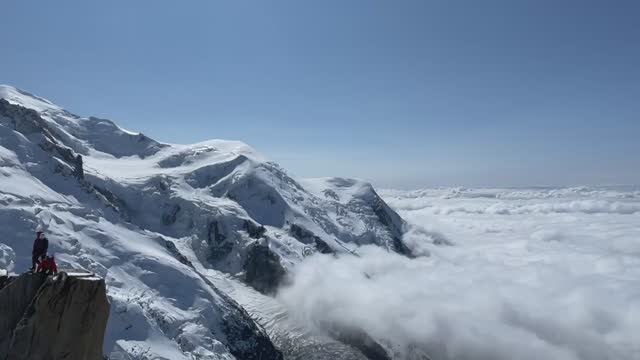 Вид на Монблан (Mont-Blanc) со смотровой площадки Aiguille Du Midi (Полуденный пик) Часть 2.