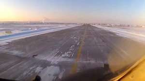 заход на посадку Якутск RW23L  из кабины самолёта Ан-24.