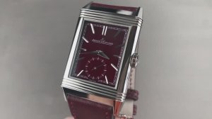 Обзор часов Jaeger-LeCoultre Reverso Tribute с циферблатом из красного вина с малыми секундами
