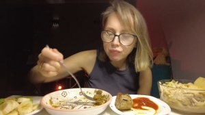 Мукбанг/Mukbang/Картошка из костра/Какие пить Витамины 🤔