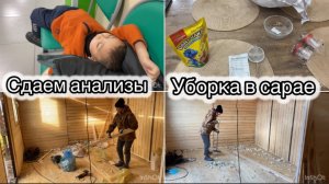 ГОТОВИМСЯ К ОПЕРАЦИИ// ПОКУПКИ ИЗ ГАЛАМАРТ// САРАЙ ПОЧТИ ГОТОВ// УБОРКА В САРАЕ🔥