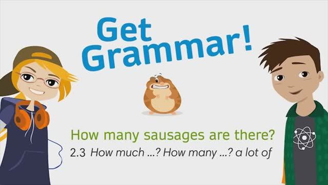 Go Getter 2, Unit 2.3, Video 11, P.27, Get Grammar, How Many Sausages Are There? How Much? How Many