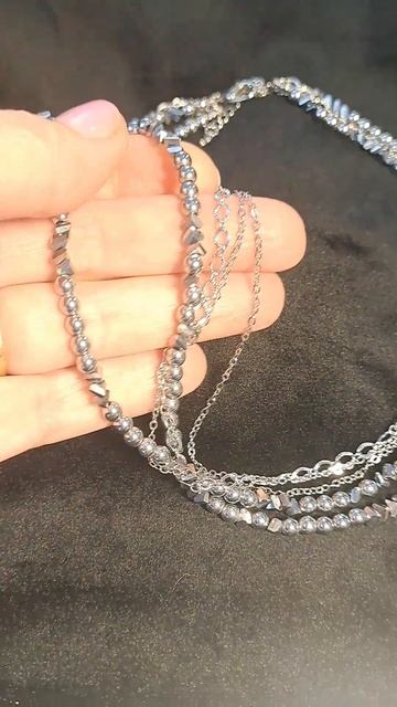 чокер с гематита