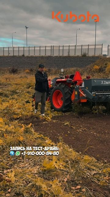 Творит волшебство! Можно смотреть вечно! Стоунбурьер и Кубота #трактор #минитрактор #купитьтрактор смотреть онлайн