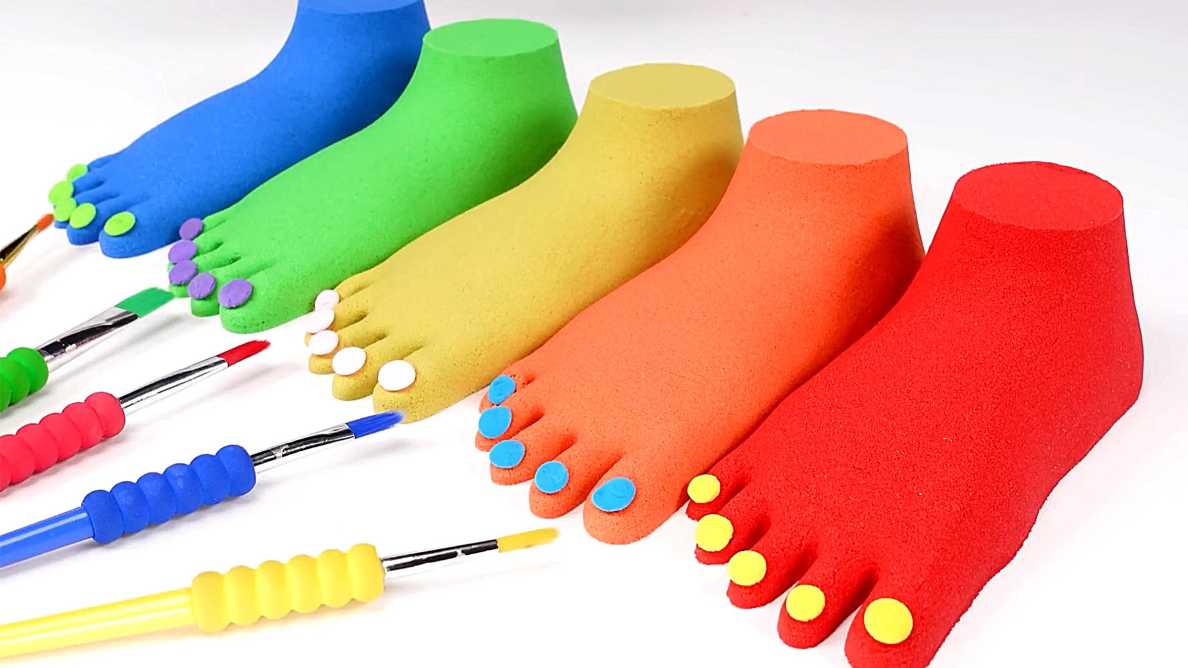 Кинетический песок. Лепим из песка. АСМР видео для детей. Развивающие мультики. Моторика. Поделки смотреть онлайн