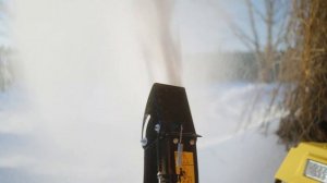 Снегоуборщик SGC-6000 в работе HUTER