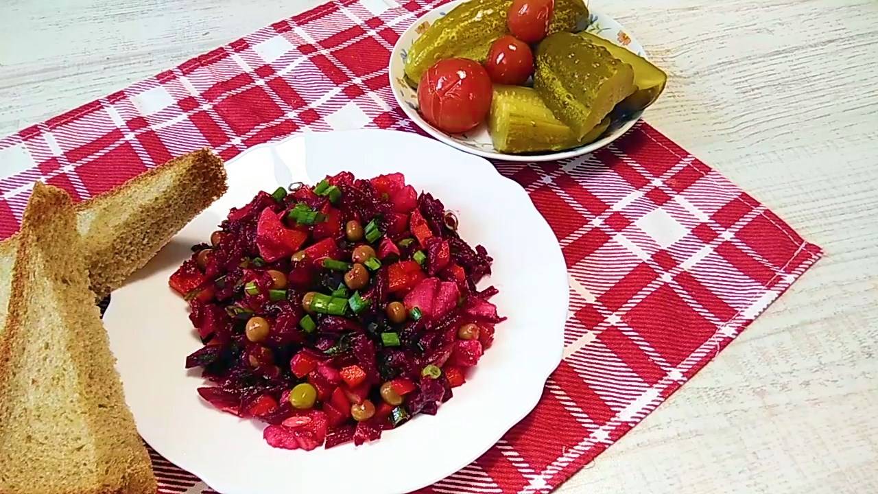 ВИНЕГРЕТ. Новый рецепт и секрет сочности.