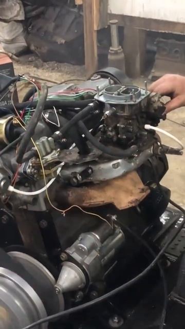 Первый запуск мотора от ваз 2109 на снегоход буран. смотреть онлайн