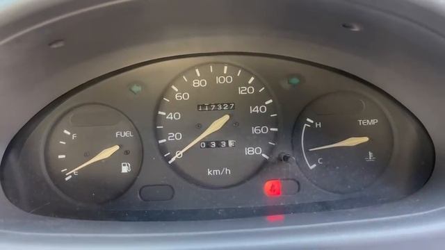 Тест перед разбором в Японий Nissan March K11 пробег 117327 т.км