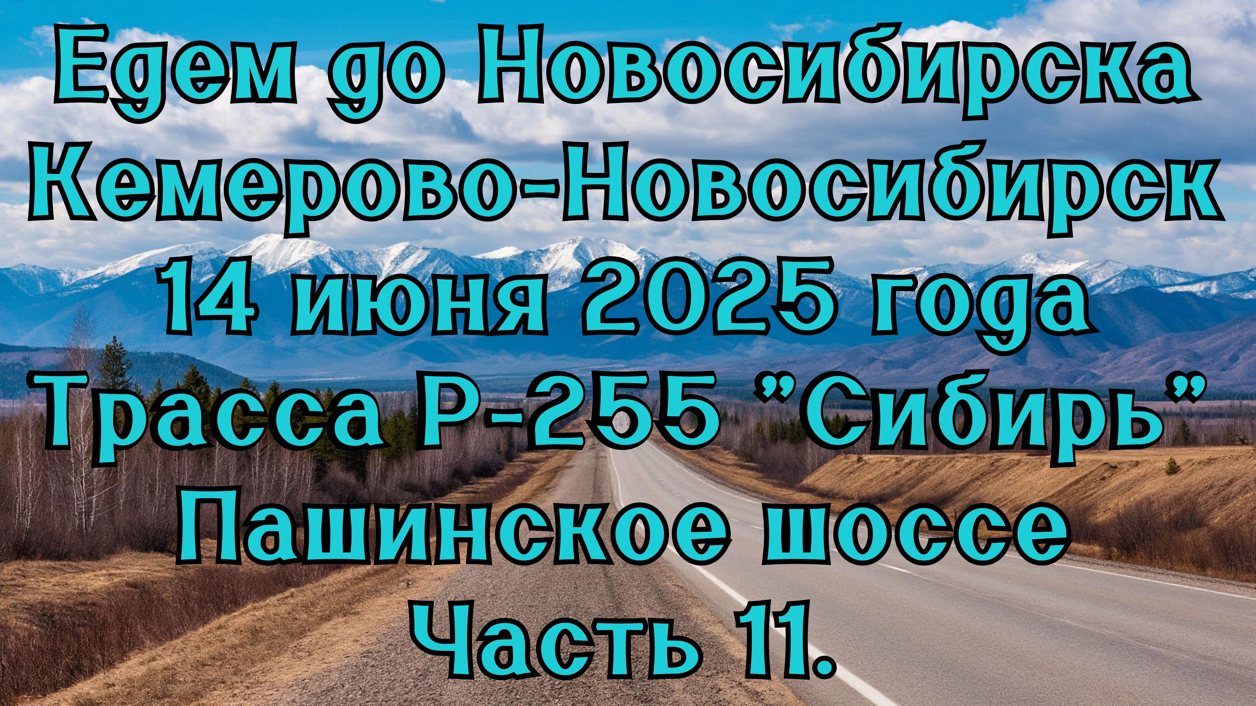 Едем до Новосибирска. Кемерово-Новосибирск. 14 июня 2025 года. Трасса Р-255 "Сибирь" Часть 11. смотреть онлайн