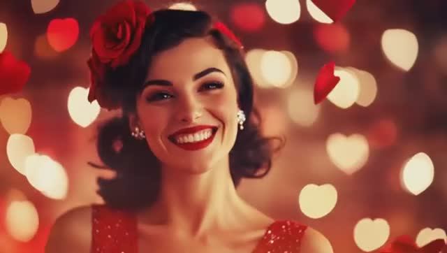 Romantic Rock And Roll Swing Music - Valentines Day Special With Beautiful Ladies