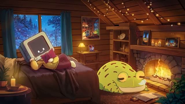 Cozy Winter Hut Calm Your Anxiety Relaxing Music Chill Lo-fi Hip Hop Beats