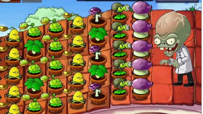 Планета Зомби. Битва с растениями на крыше. смотреть онлайн