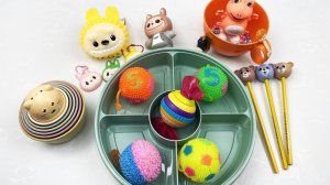 Мультики для малышей. Яркие Лабубу и мячики-слаймы своими руками. Мультики для детей смотреть онлайн