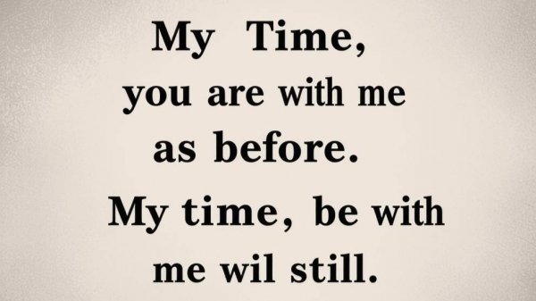 My time