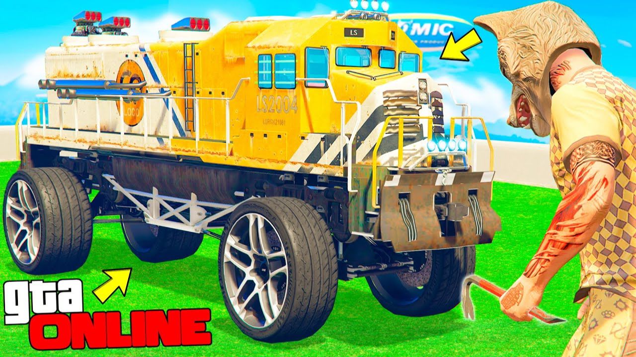 УКРАЛ ГИГАНТСКИЙ ПОЕЗД БИГФУТ ! УГНАЛ ПОЕЗД ! - БИТВА ВОРОВ В ГТА 5 ОНЛАЙН смотреть онлайн