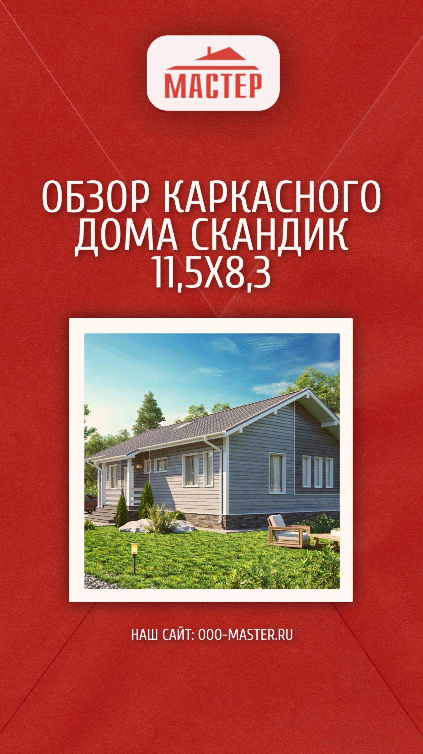 Обзор каркасного дома по проекту “Скандик”