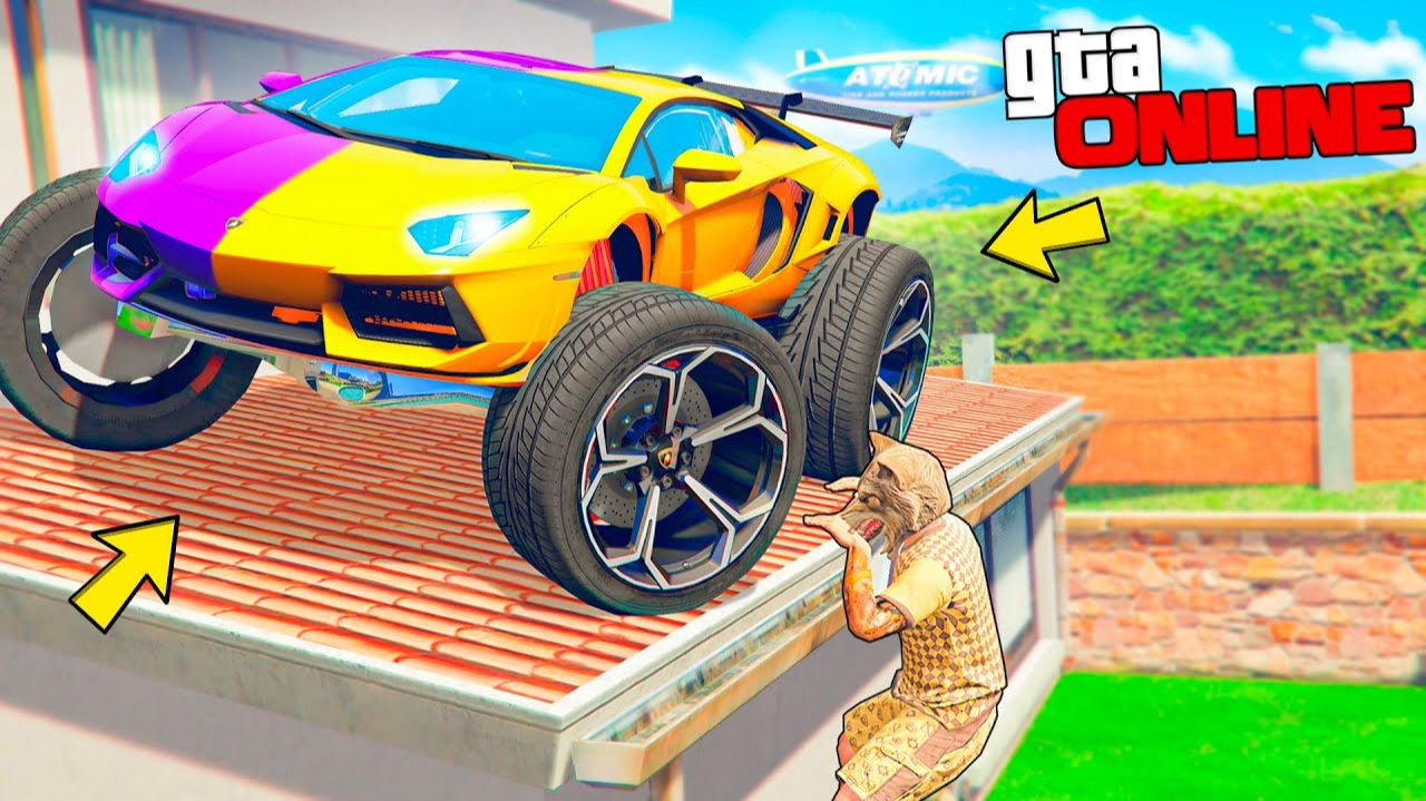 Я НАШЁЛ НОВЫЙ ЛАМБОТРАК ! ЛАМБА НА БОЛЬШИХ КОЛЁСАХ ! - ПРЯЧЬ И ИЩИ В ГТА 5 ОНЛАЙН смотреть онлайн