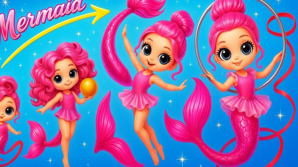 Русалка Гимнастка растет! Идеи и поделки для кукол ЛОЛ ОМГ!