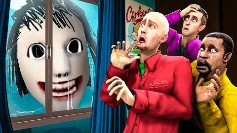 НЕ ВПУСКАЙ В ДОМ ЕСЛИ УВИДИШЬ СТРАШНУЮ ГОЛОВУ СРОЧНО БЕГИ УГАР И БЕЗУМИЕ В Garrys Mod смотреть онлайн