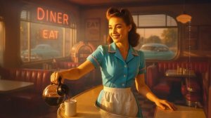 Diner Rock n Roll 1950s Golden Oldies for Work Study or Boogie