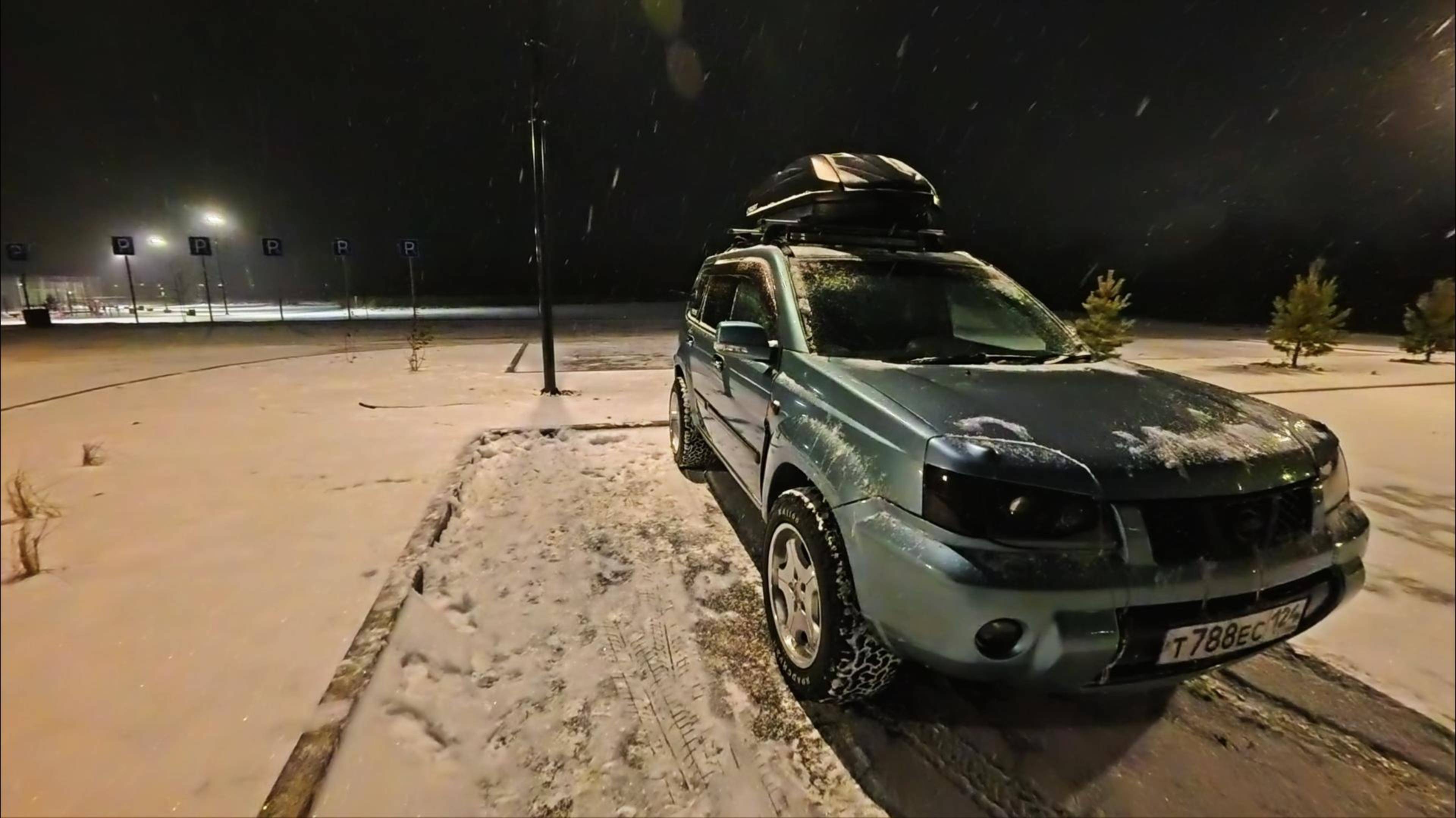 X-trail Custom Edition сьемка в темное время на Insta Ace Pro2 + прогулка пешком