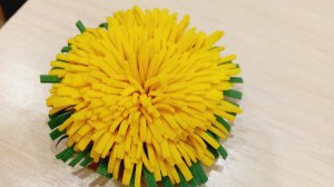 Одуванчик из фоамирана своими руками. МК одуванчик