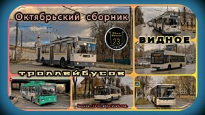 Октябрьский сборник Видновского троллейбуса.