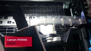 Как заполнить трубки краской на принтере Canon PIXMA G1420