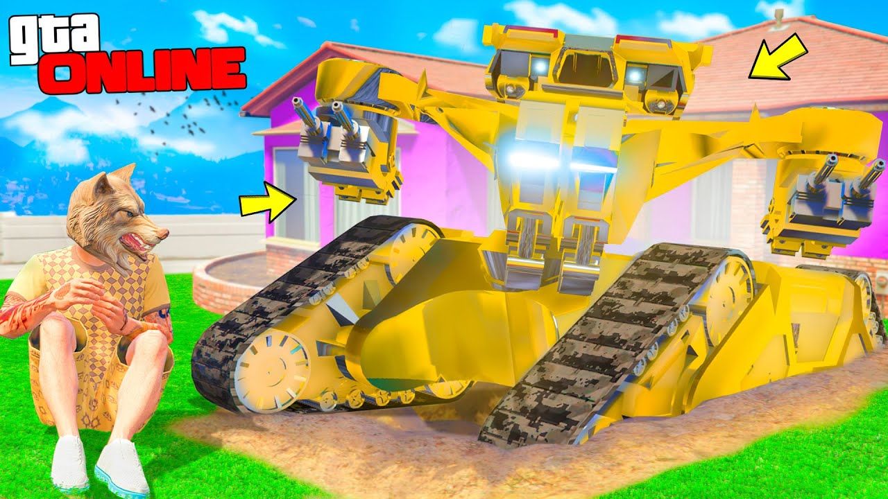 Я НАШЁЛ ГИГАНТСКОГО ТЕРМИНАТОРА ПОД ЗЕМЛЁЙ ! РОБОТ УБИЙЦА ! - ПРЯЧЬ И ИЩИ В ГТА 5 ОНЛАЙН смотреть онлайн