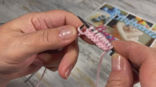 Узоры спицами. Французская гранённая резинка. Knitting patterns. French faceted elastic band. [-nm_E